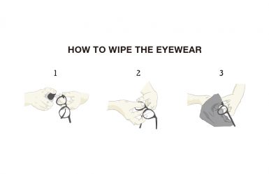 how to wipe the eyewear