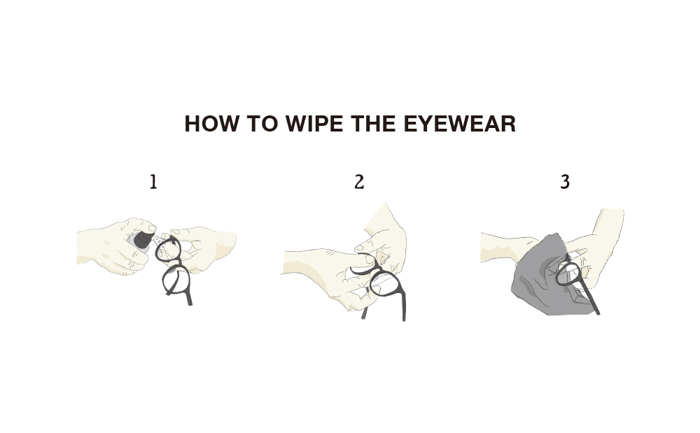 how to wipe the eyewear